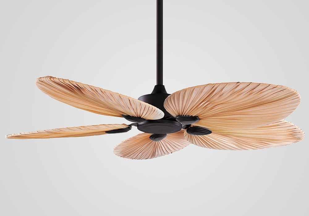 Ventilador Palmeira Natural Preto VE002 BlonqStore